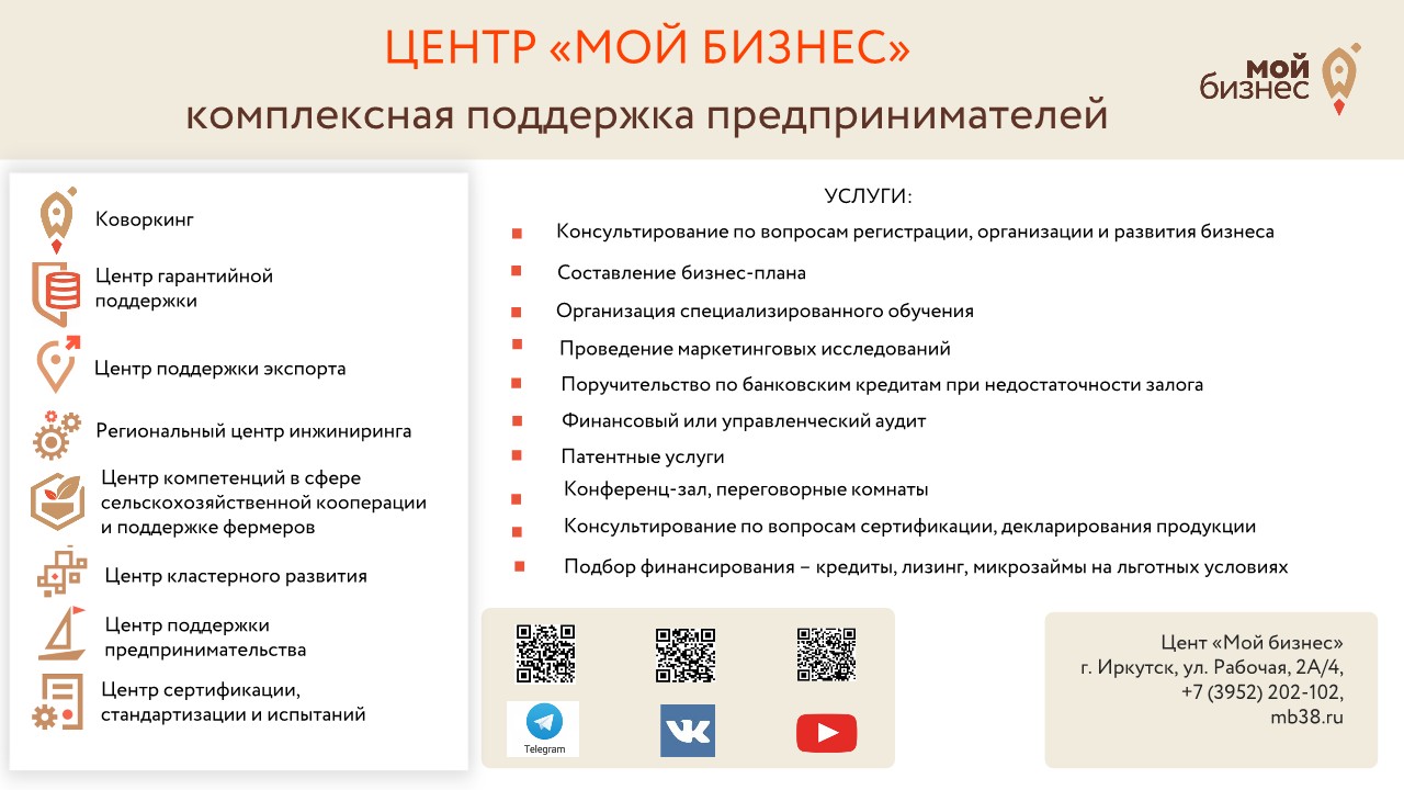 Мой бизнес поддержка